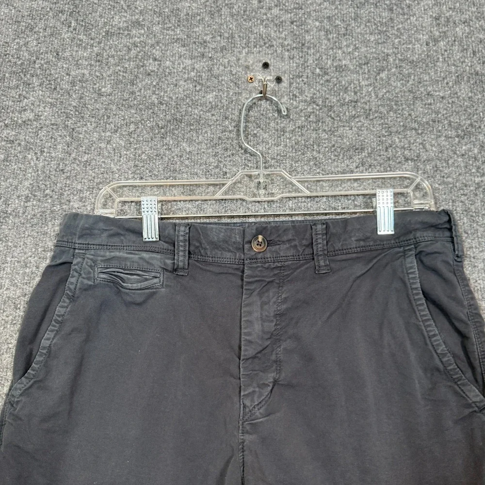 American Eagle Shorts Mens 31 Black Next Level‎ Flex Chinos Stretch Casual Y2K